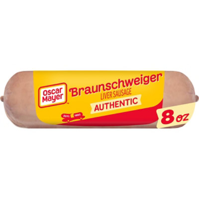 Oscar Mayer Braunschweiger Liver Sausage - 8 Oz - Image 1