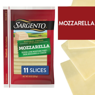 Sargento Sliced Mozzarella Natural Cheese 11 Slices - 8 Oz - Image 1