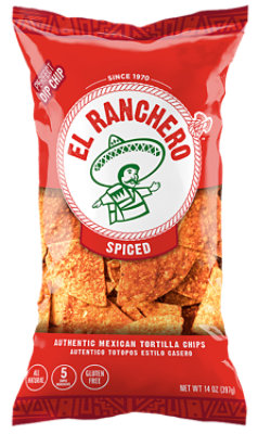 El Ranchero Tortilla Chips Mild Hot 14 Oz - 14 Oz - Image 1