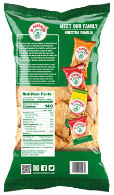 El Ranchero Salted Authentic Mexican Tortilla Chips - 14 Oz - Image 2