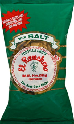 El Ranchero Tortilla Chips With Salt 14.0 Oz - 14 Oz - Image 2