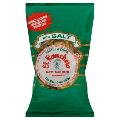 El Ranchero Tortilla Chips With Salt 14.0 Oz - 14 Oz - Image 1