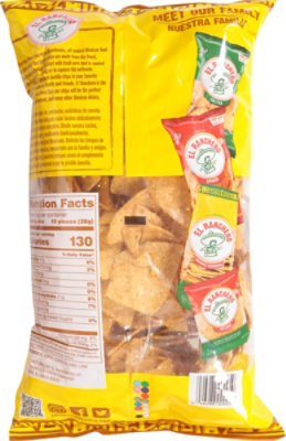 El Ranchero Unsalted Authentic Mexican Tortilla Chips - 14 Oz - Image 3