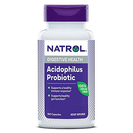 Natrol Acidophilus 100mg Probtc Cpsl - 100 Count - Image 2