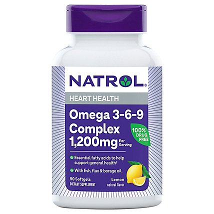Natrol Omega-3 3-6-9 - 90 Count - Image 1