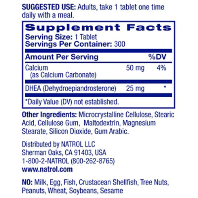 Natrol Dhea 25mg - 300 Count - Image 3