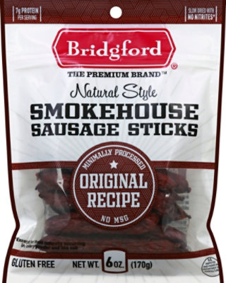 Bridgford Sausage Sticks Smokehouse Original Recipe - 6 Oz - Image 2