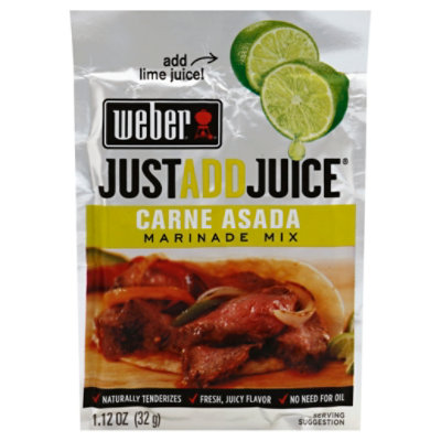 Weber Just Add Juice Carne Asada Marinade Mix - 1.12 Oz - Image 1