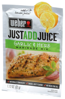 Weber Marinade Just Add Juice Grlc & Hrbe - 1.12 Oz - Image 4