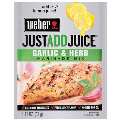 Weber Marinade Just Add Juice Grlc & Hrbe - 1.12 Oz - Image 1