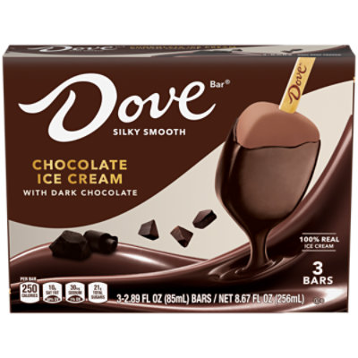 Dove Chocolate Ice Cream Bars With Dark Chocolate - 3-8.67 Fl. Oz. - Image 3