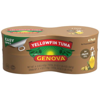 Tonno Genova Solid Tuna In Olive Oil Canned - 4-5 Oz - Image 3