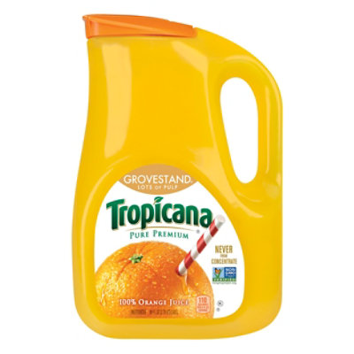 Tropicana Juice Orange Pure Premium Grovestand With Pulp Chilled - 89 Fl. Oz. - Image 1