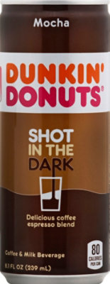 Dunkin Donuts Iced Coffee Beverage Espresso Shot In The Dark Mocha - 8.1 Fl. Oz. - Image 2