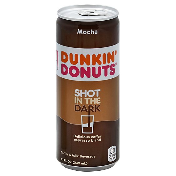 Dunkin Donuts Iced Coffee Beverage Espresso Shot In The Dark Mocha - 8.1 Fl. Oz.