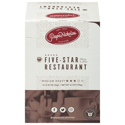 Papanicholas Single Serve Five Star Restaurant Blend Coffee - 12 Count - Image 3