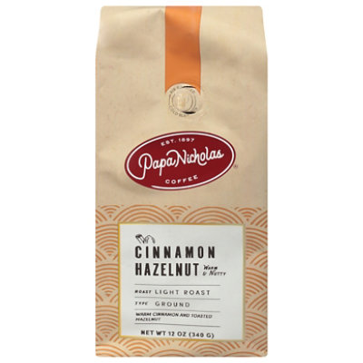 Papanicholas Cinnamon Hazelnut Ground Coffee - 12 Oz - Image 3