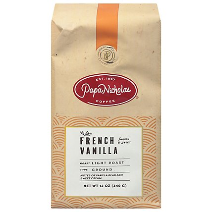 Papanicholas French Vanilla Ground Coffee - 12 Oz - Image 3