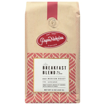 Papanicholas Breakfast Blend Ground Coffee - 12 Oz - Image 3