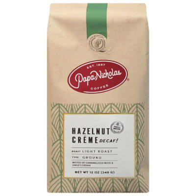 Papanicholas Decaffeinated Hazelnut Creme Ground Coffee - 12 Oz - Image 3