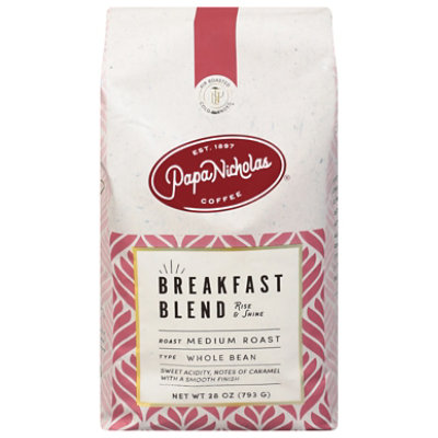 Papanicholas Breakfast Blend Whole Bean Coffee - 28 Oz - Image 3