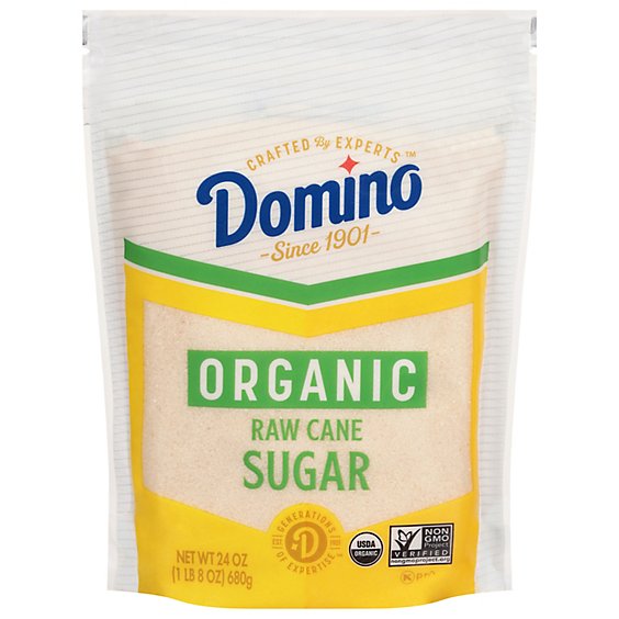 Domino Cert Organic Sugar - 24 Oz