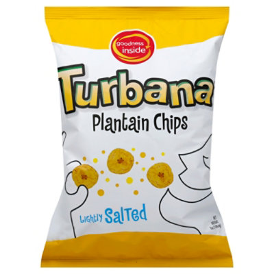 Goodness Inside Turbana Natural Dried Plantain Chips Shelf Stable Plastic Bag - 7 Oz
