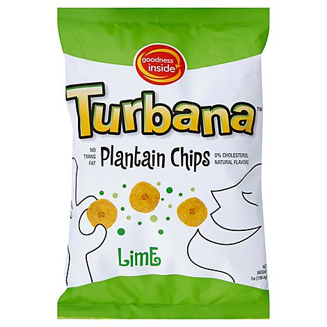 Goodness Inside Turbana Lime Plantain Chips - 7 Oz