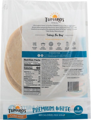 Tumaros Tortillas Low Carbs Multigrain - 8 Count - Image 6