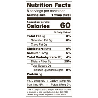 Tumaros Wrap Low Carb Whl Wht - 8Count - Image 3