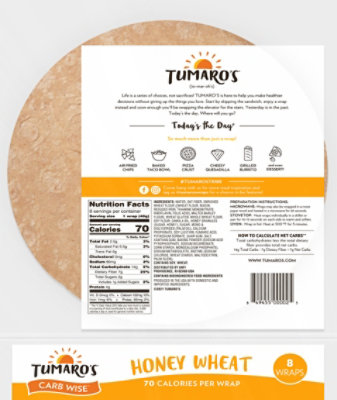 Tumaro Wrap Wheat Honey - 11.2 Oz - Image 6