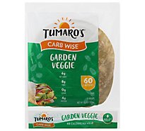 Tumaros Wrap Low Carb Grdn Veggie - 8Piece