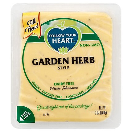 Follow Your Heart Garden Herb Style Cheese Alternative - 7 Oz - Image 1