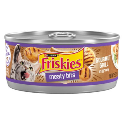 Friskies Cat Food Wet Meaty Bits Mixed Grill 5.5 Oz Tom Thumb