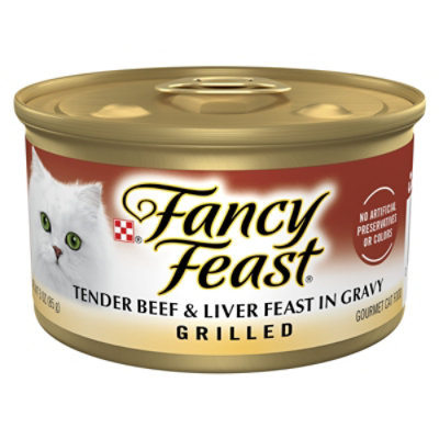 Fancy Feast Grilled Grilled Beef & Liver Cat Wet Food - 3 Oz - Image 1