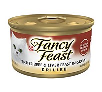 Fancy Feast Cat Food Wet Grilled Beef & Liver - 3 Oz
