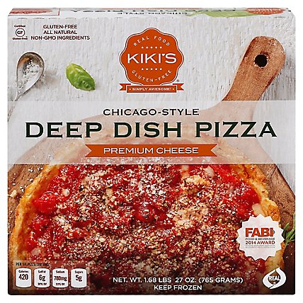 Kikis Gluten Free Foods 9 Inches Deep Dish Cheese Pizza, 27 Oz - 27 Oz - Image 3