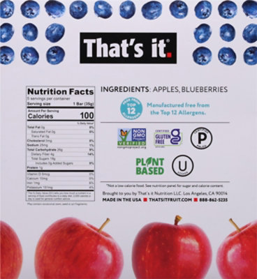 Thats It Bar Apple Bluberry - 6 Oz - Image 6