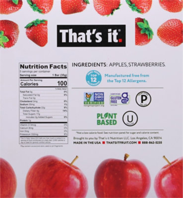 Thats It Bar Apple Strawberry - 6 Oz - Image 6