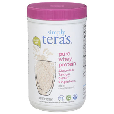 Teraswhey Protein Powder rBGH Free Plain - 12 Oz - Image 1