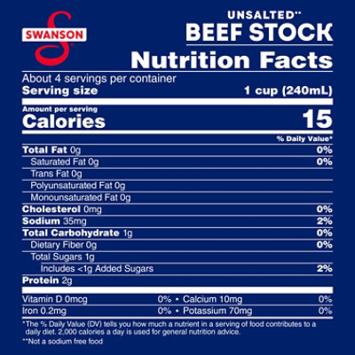 Swanson 100% Natural Unsalted Beef Stock - 32 Oz - Image 4