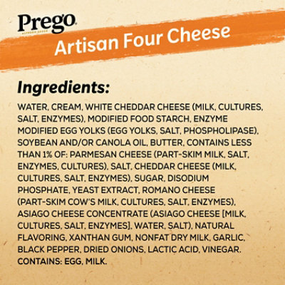 Prego Artisan Four Cheese Alfredo Pasta Sauce - 14.5 Oz - Image 5