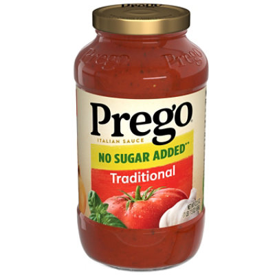 Prego Italian Pasta Sauce Traditional No Sugar Added - 23.5 oz jar