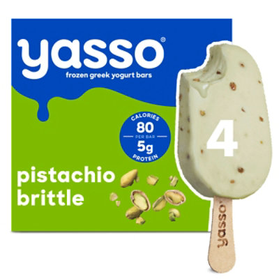 Yasso Frozen Greek Yogurt Bars Pistachio Brittle - 4-3.5 Fl. Oz. - Image 1