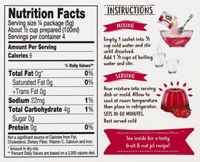 Simply Delish Natural Raspberry Jel Dessert - 0.7 Oz - Image 6