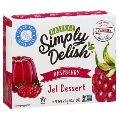 Simply Delish Natural Raspberry Jel Dessert - 0.7 Oz - Image 1