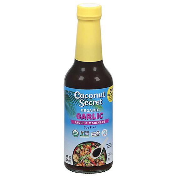 Coconut Secret Coconut Aminos Sauce Garlic - 10 Oz