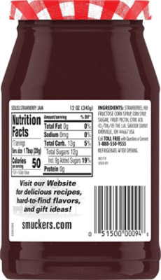 Smucker Sdls Strawberry Jam - 12 Oz - Image 6