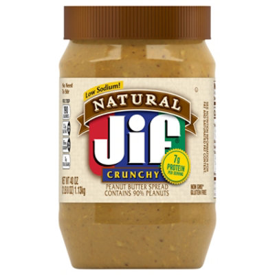 Jif Natural Crunchy Peanut Buter - 40 Oz - Image 3