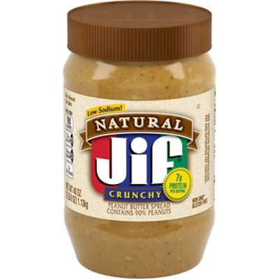Jif Natural Crunchy Peanut Buter - 40 Oz - Image 2